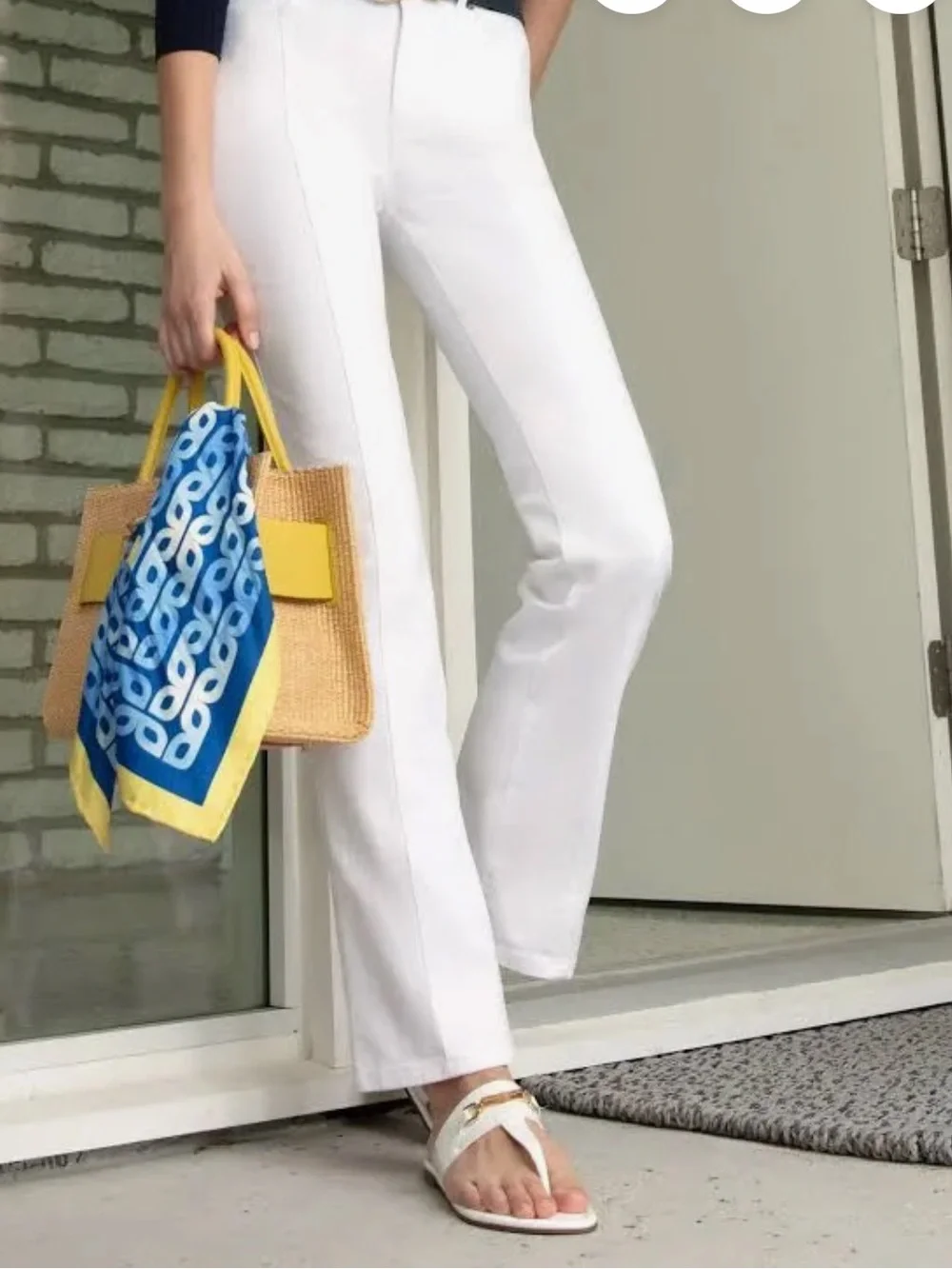 J.Mclaughlin Women's Clearwater Jeans white new with tags - Picture 3 of 13
